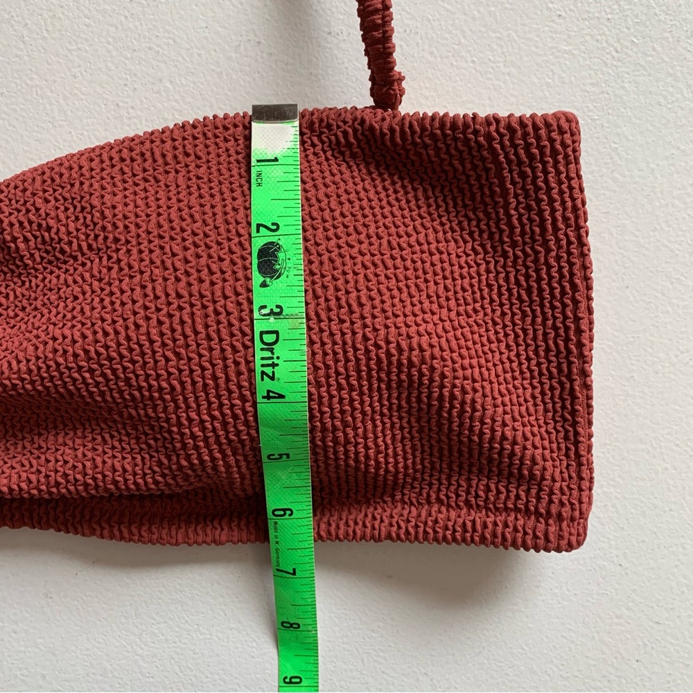 J Crew Size 2X Textured Convertible Scrunchie Sweetheart Bikini Top NWT - Picture 17 of 17